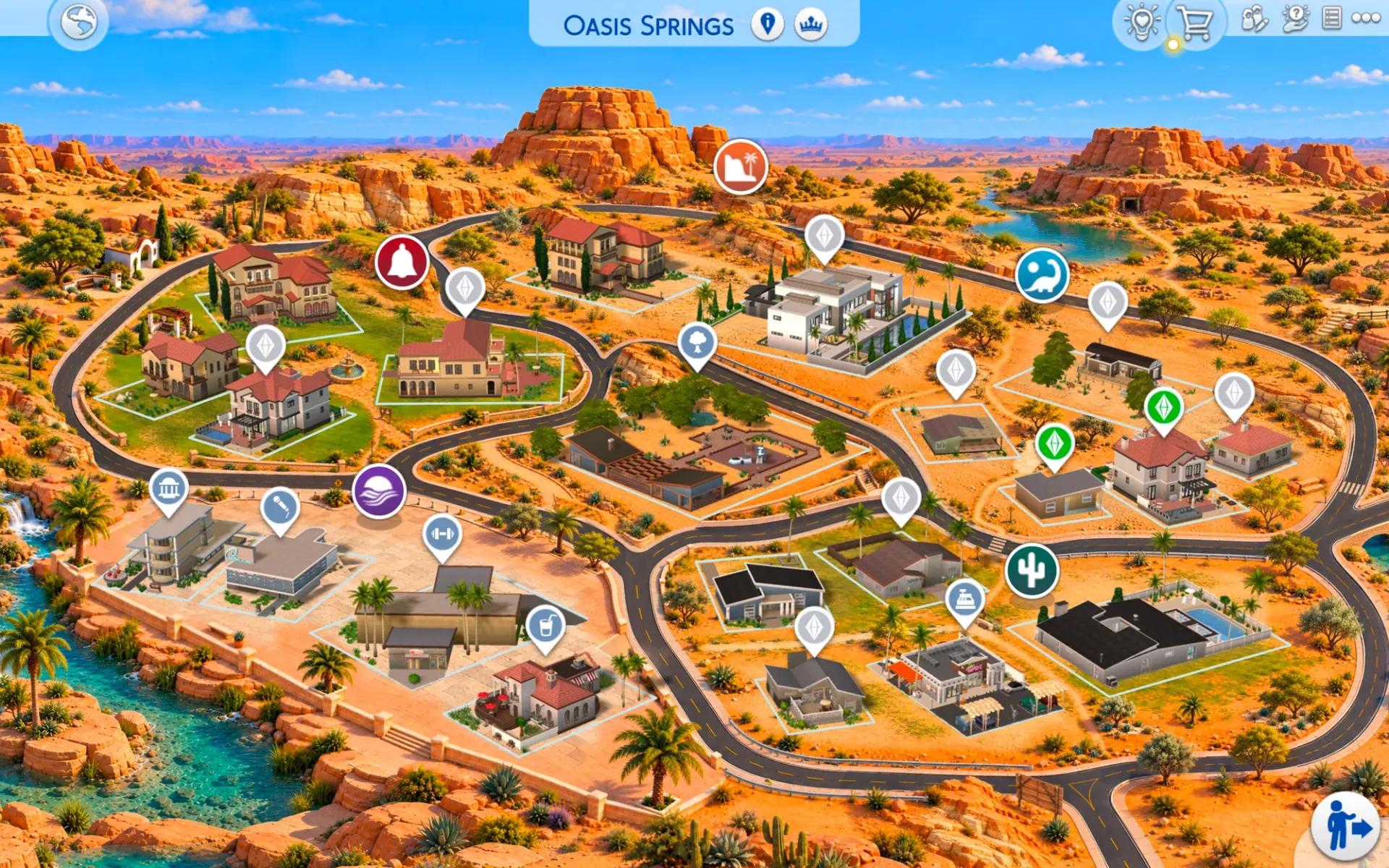 Oasis Springs in-game